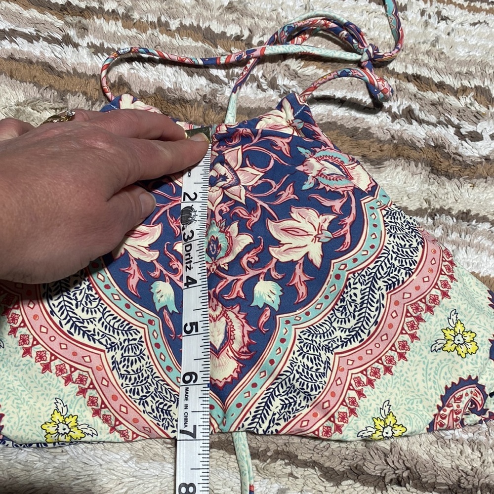 Billabong Bikini Reversible Halter Top Floral Paisley​​ - Picture 8 of 8